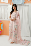 Zarposh Sundaze Embroidered Luxury Lawn Unstitched 3Pc Suit - MYSA