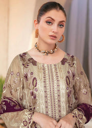 Ramsha Nayab Embroidered Chiffon Unstitched 3Pc Suit N-101