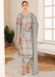 Ramsha Nayab Embroidered Chiffon Unstitched 3Pc Suit N-106