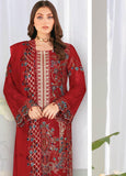Ramsha Nayab Embroidered Chiffon Unstitched 3Pc Suit N-110