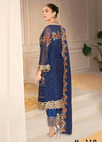 Ramsha Nayab Embroidered Chiffon Unstitched 3Pc Suit N-112