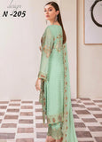 Ramsha Nayab Embroidered Chiffon Unstitched 3Pc Suit N-205