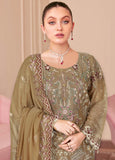 Ramsha Nayab Embroidered Chiffon Unstitched 3Pc Suit N-208
