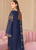 Ramsha Nayab Embroidered Chiffon Unstitched 3Pc Suit N-211