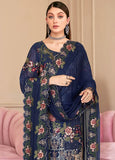 Ramsha Nayab Embroidered Chiffon Unstitched 3Pc Suit N-211