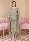 Ramsha Nayab Embroidered Chiffon Unstitched 3Pc Suit N-212