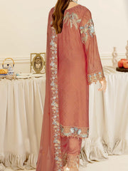 Ramsha Nayab Embroidered Weightless Chiffon Unstitched 3Pc Suit N-403