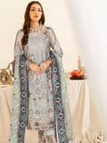 Ramsha Nayab Embroidered Weightless Chiffon Unstitched 3Pc Suit N-404