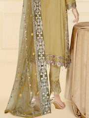 Ramsha Nayab Embroidered Weightless Chiffon Unstitched 3Pc Suit N-407