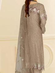 Ramsha Nayab Embroidered Weightless Chiffon Unstitched 3Pc Suit N-412