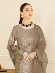 Ramsha Nayab Embroidered Weightless Chiffon Unstitched 3Pc Suit N-412