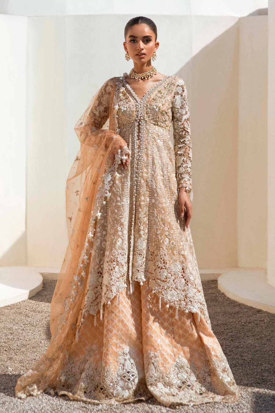 Nura by Sana Safinaz Festive Formal Unstitched 3Pc Suit N241-002-3CT
