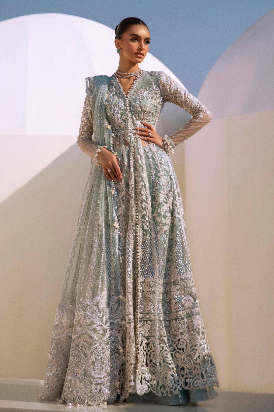 Nura by Sana Safinaz Festive Formal Unstitched 3Pc Suit N241-004-3CT