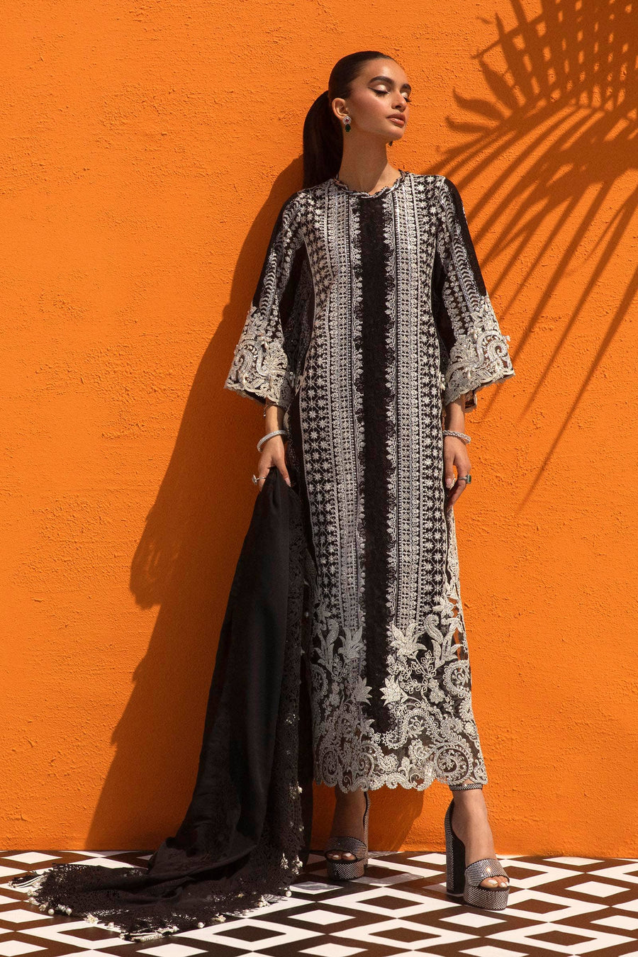 Nura by Sana Safinaz Festive Formal Unstitched 3Pc Suit N241-005-3CJ
