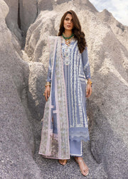 Saira Shakira Embroidered Luxury Lawn Unstitched 3Pc Suit NADINE-A