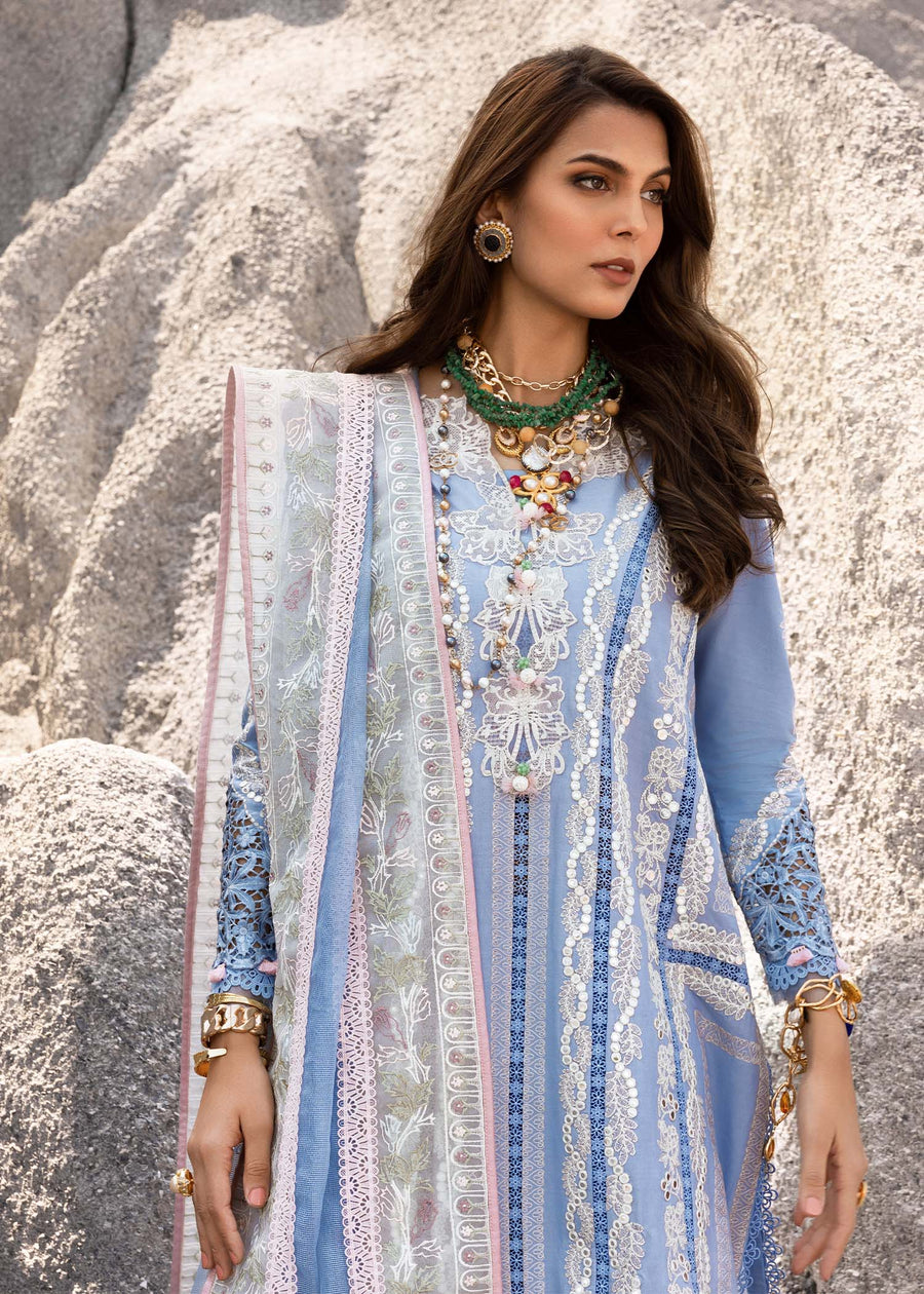Saira Shakira Embroidered Luxury Lawn Unstitched 3Pc Suit NADINE-A