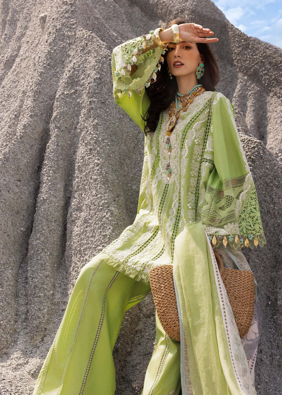 Saira Shakira Embroidered Luxury Lawn Unstitched 3Pc Suit NADINE-B