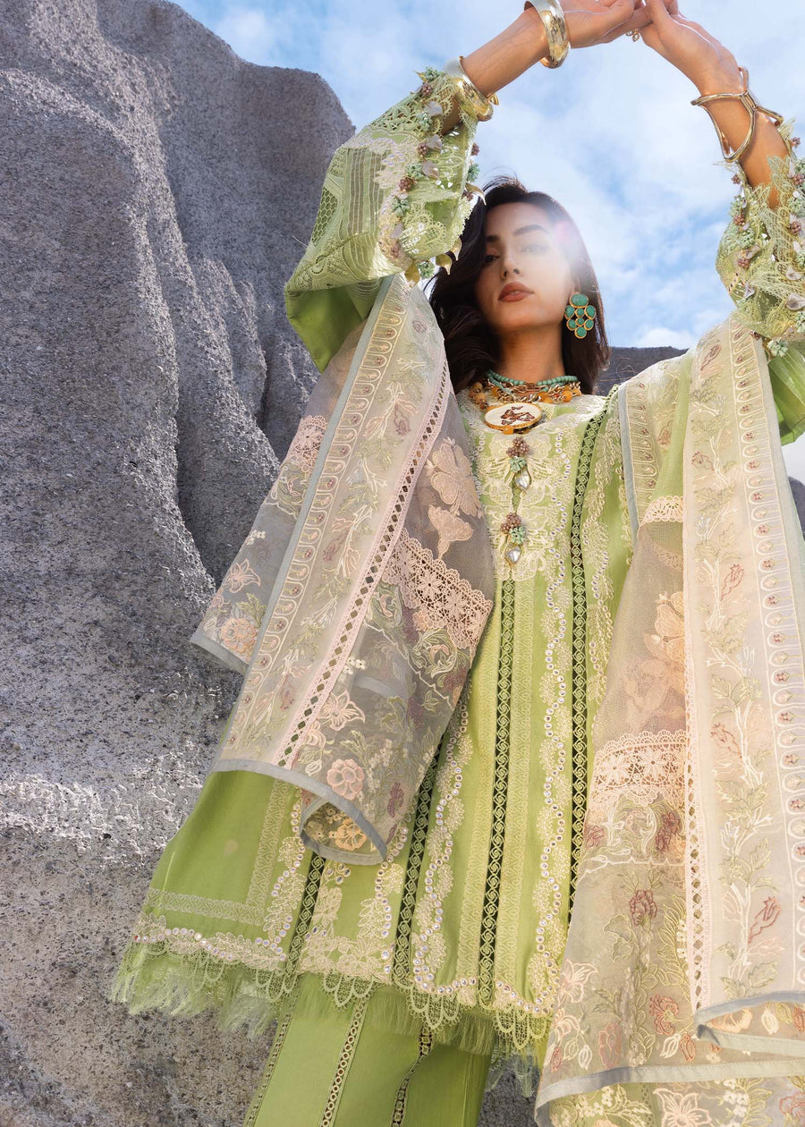 Saira Shakira Embroidered Luxury Lawn Unstitched 3Pc Suit NADINE-B