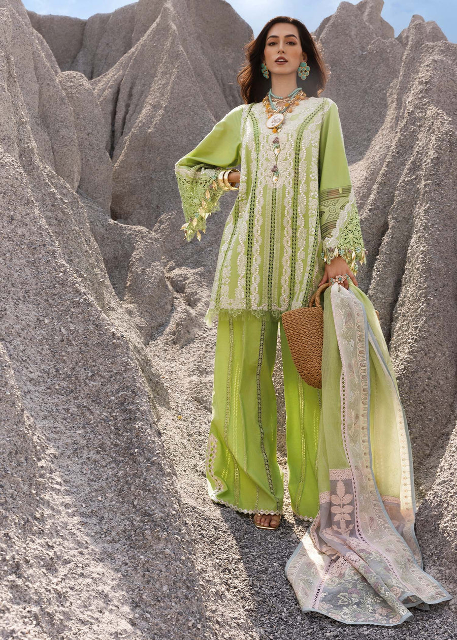 Saira Shakira Embroidered Luxury Lawn Unstitched 3Pc Suit NADINE-B