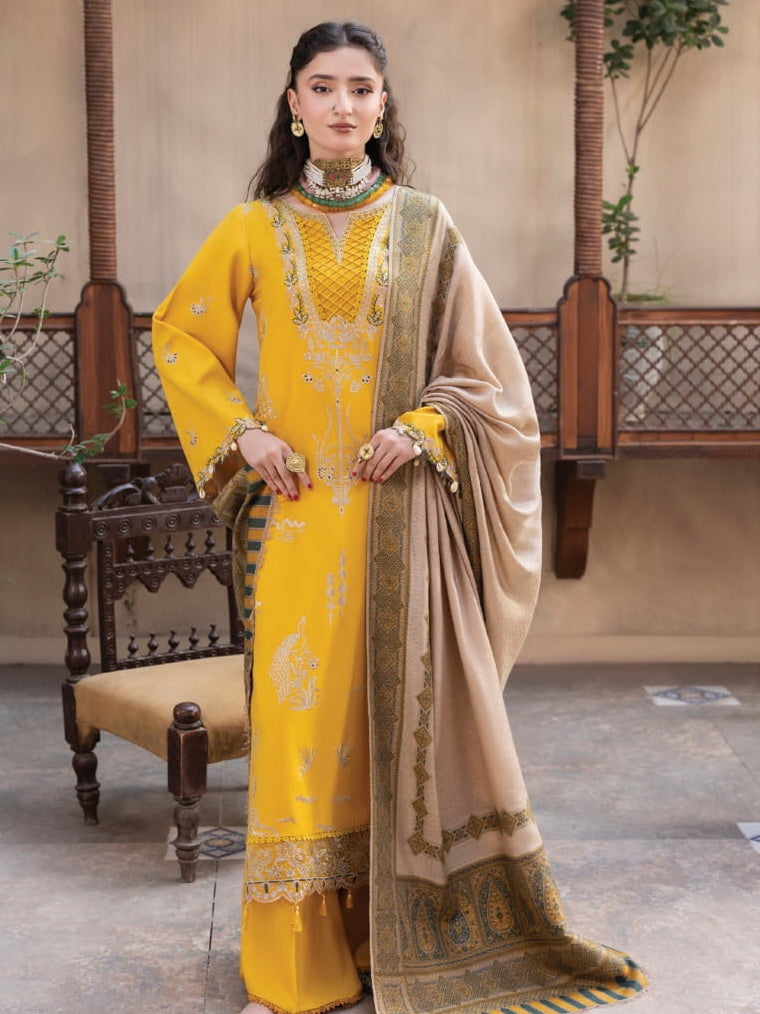 CELTS Nagar Vol-02 Premium Embroidered Dhanak Unstitched 3Pc Suit D-03