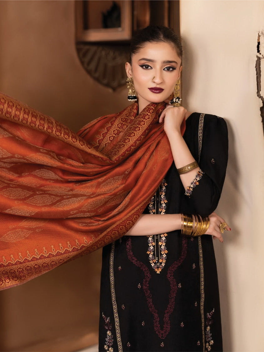 CELTS Nagar Vol-02 Premium Embroidered Dhanak Unstitched 3Pc Suit D-05