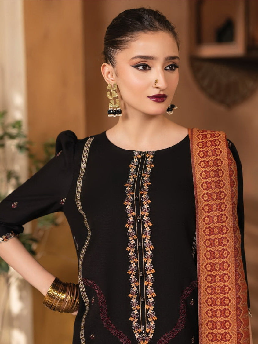 CELTS Nagar Vol-02 Premium Embroidered Dhanak Unstitched 3Pc Suit D-05