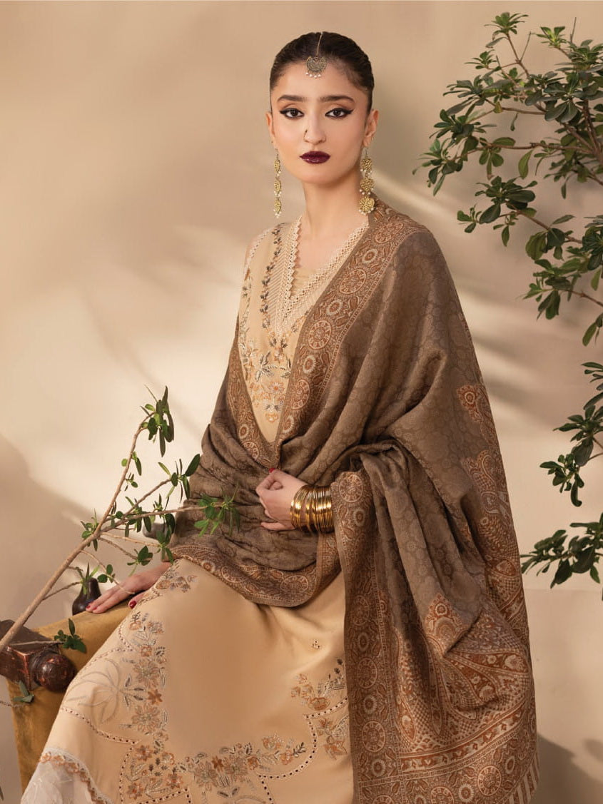 CELTS Nagar Vol-02 Premium Embroidered Dhanak Unstitched 3Pc Suit D-06