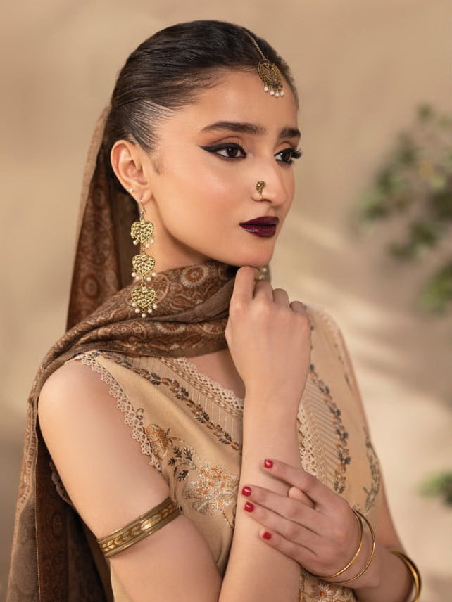 CELTS Nagar Vol-02 Premium Embroidered Dhanak Unstitched 3Pc Suit D-06