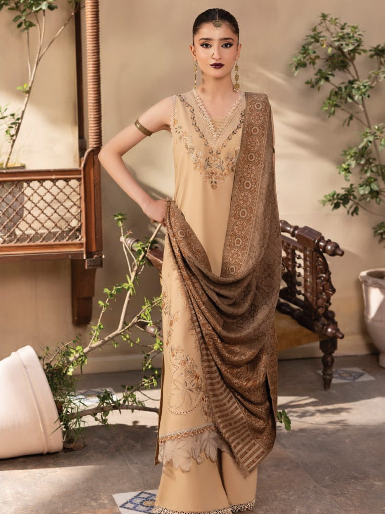 CELTS Nagar Vol-02 Premium Embroidered Dhanak Unstitched 3Pc Suit D-06