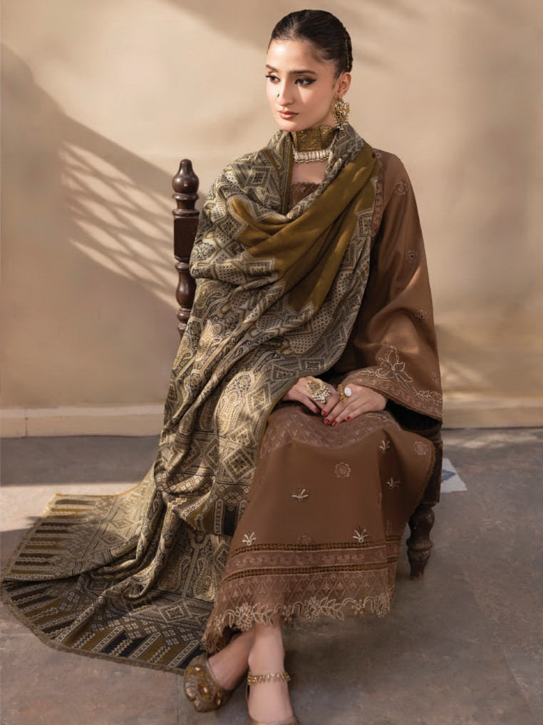 CELTS Nagar Vol-02 Premium Embroidered Dhanak Unstitched 3Pc Suit D-10