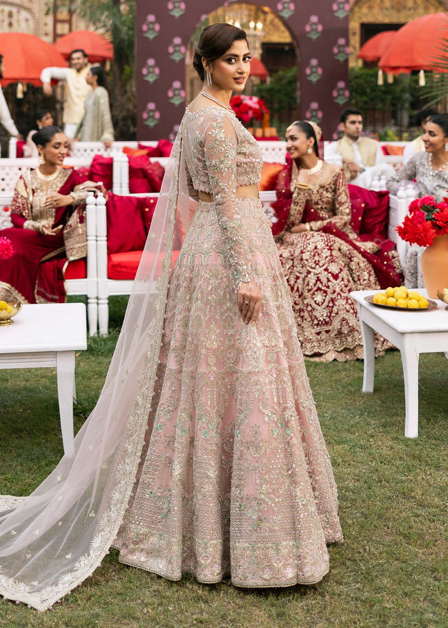 Maahi by Kanwal Malik Embroidered Net Unstitched 3Pc Suit - NAGEEN