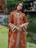 Faiza Faisal Hoor Embroidered Karandi Unstitched 3Pc Suit - NAIRA