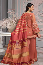 Alizeh Fashion Vasl-e-Meeras Unstitched Formal 3Pc Suit - 02 Naranj