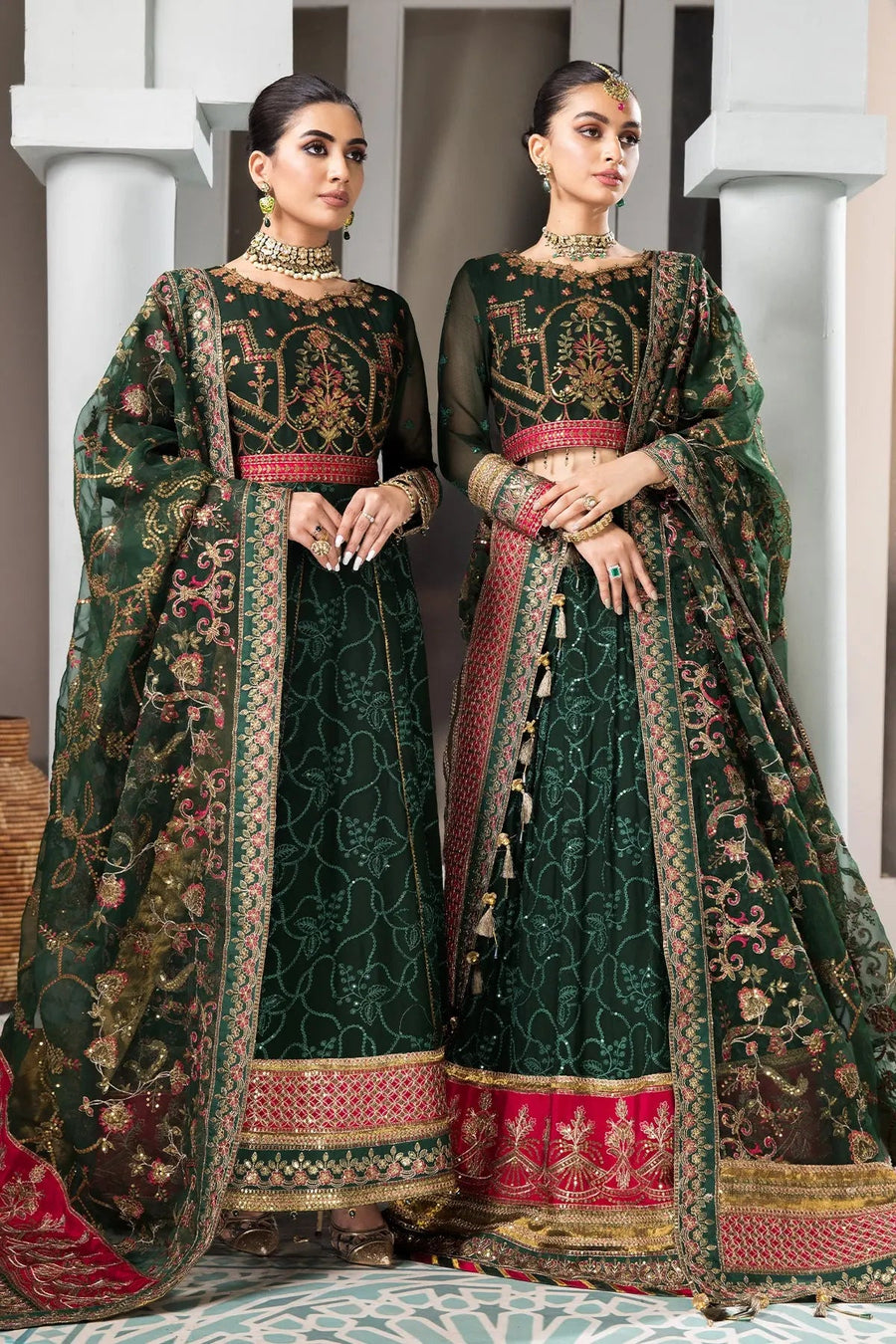 Alizeh Fashion Vasl-e-Meeras Unstitched Formal 3Pc Suit - 01 Naulakha