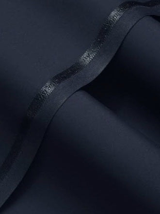 Nasheman by Multi Fibers Men's Unstitched Blended Fabric Suit - NAVY BLUE