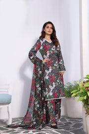 Feathers Premium Printed Lawn Unstitched 3Pc Suit NAWAL-FT143
