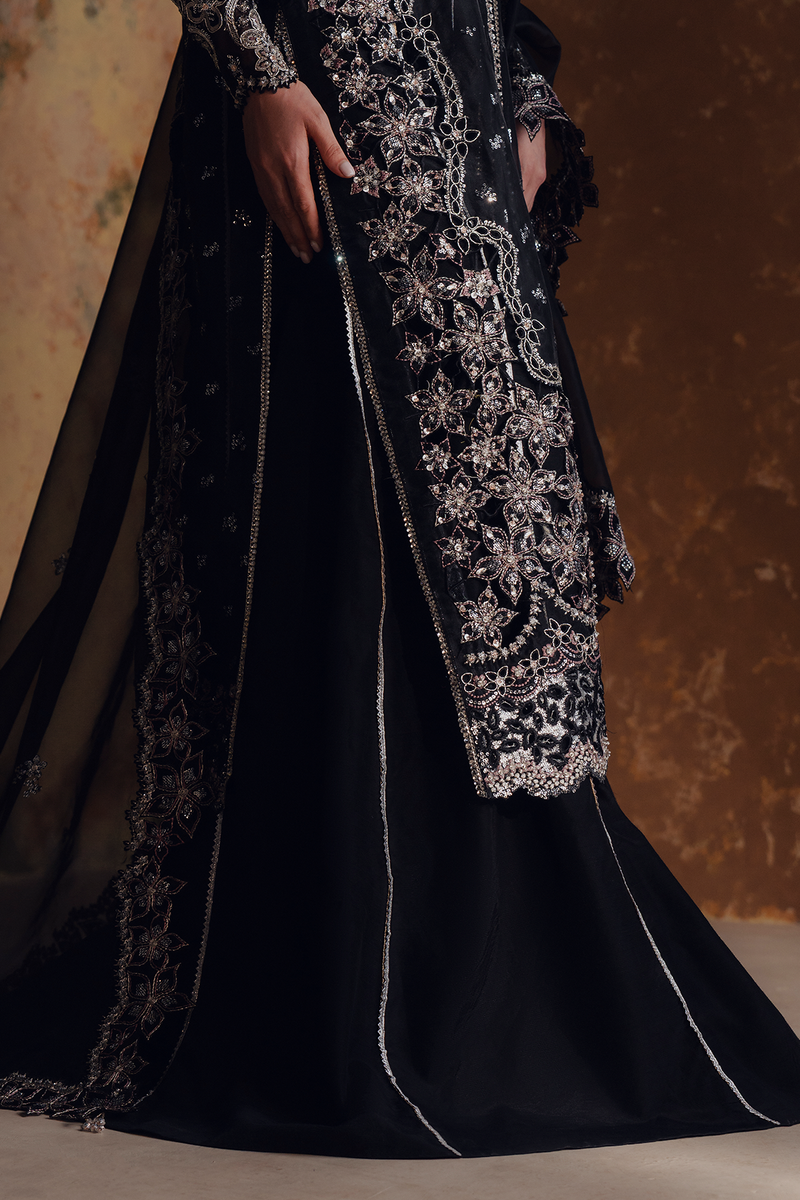 Zarposh Jahanara Festive Embroidered Organza Unstitched 3Pc Suit - NAYAB