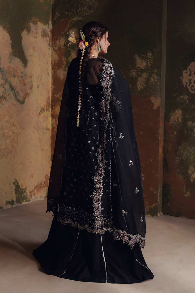 Zarposh Jahanara Festive Embroidered Organza Unstitched 3Pc Suit - NAYAB