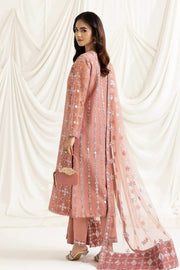 AF-DUA-3020-Nazik Pink Embroidered Chiffon