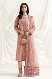 AF-DUA-3020-Nazik Pink Embroidered Chiffon