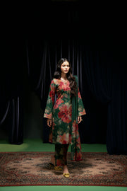 Feathers Digital Printed Dhanak Unstitched 3Pc Suit NAZNEEN-FT420