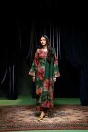 Feathers Digital Printed Dhanak Unstitched 3Pc Suit NAZNEEN-FT420