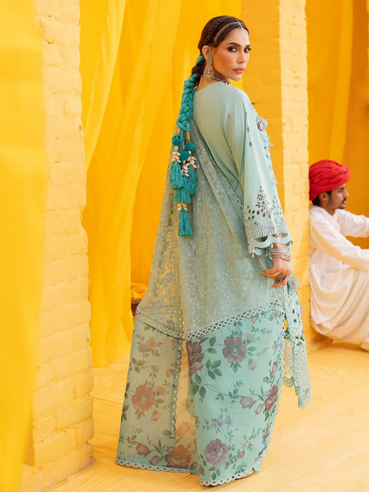Nureh Mela Unstitched Festive Lawn Embroidered 3Pc Suit NDS-102