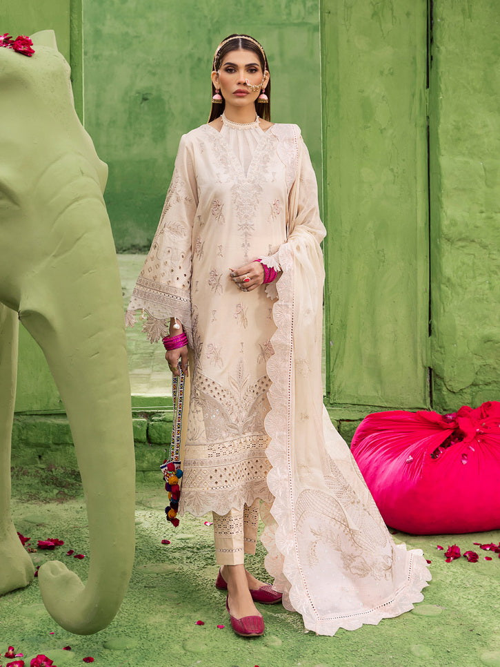 Nureh Mela Unstitched Festive Lawn Embroidered 3Pc Suit NDS-104
