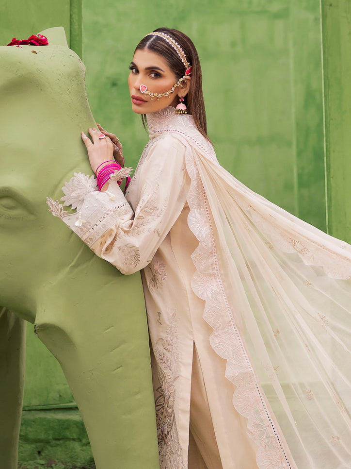 Nureh Mela Unstitched Festive Lawn Embroidered 3Pc Suit NDS-104