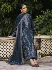 NUREH Exclusive Embroidered Marina Twill Unstitched 3Pc Suit NE-175