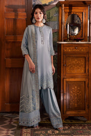 Nureh Nur Mahal Festive Embroidered Silk Unstitched 3Pc Suit NE-195