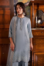 Nureh Nur Mahal Festive Embroidered Silk Unstitched 3Pc Suit NE-195