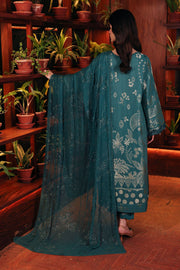 NUREH Exclusive Embroidered Lawn Jacquard Unstitched 3Pc Suit NE-224
