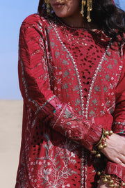 NUREH Aman Embroidered Luxury Lawn Unstitched 3Pc Suit NE-230